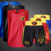 Dragon Embroidery Sanda Clothes Sets Shorts+Jersey